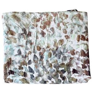 West Elm King Duvet Cover 108x92 Watercolor Abstract Floral Button Closure